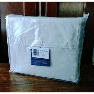 Ralph Lauren Lovan Jacquard Duvet Cover Full/Queen Platinum Organic Cotton NIP